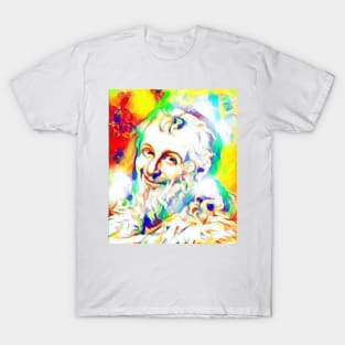 Democritus Colourful Portrait | Democritus Artwork 8 T-Shirt